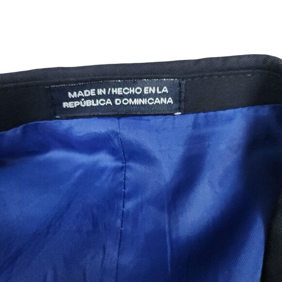 Nautica Mens 2-Button Blazer 20R Dark Blue Regular Fit Polyester & Rayon NWT - Picture 9 of 12